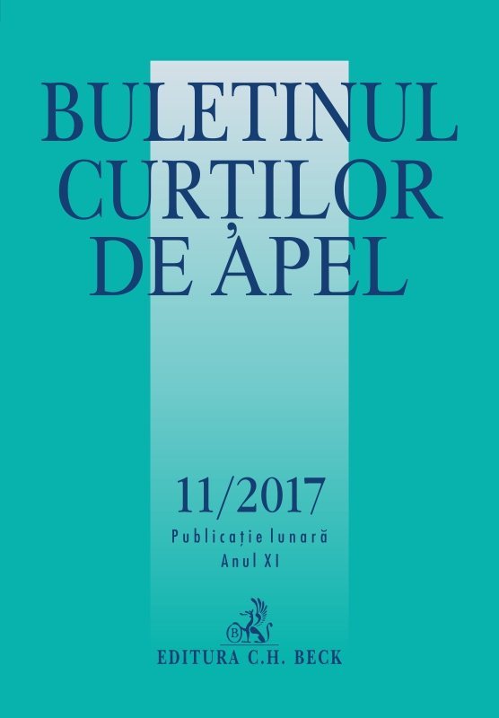 Buletinul Curtilor de Apel nr. 11-2017