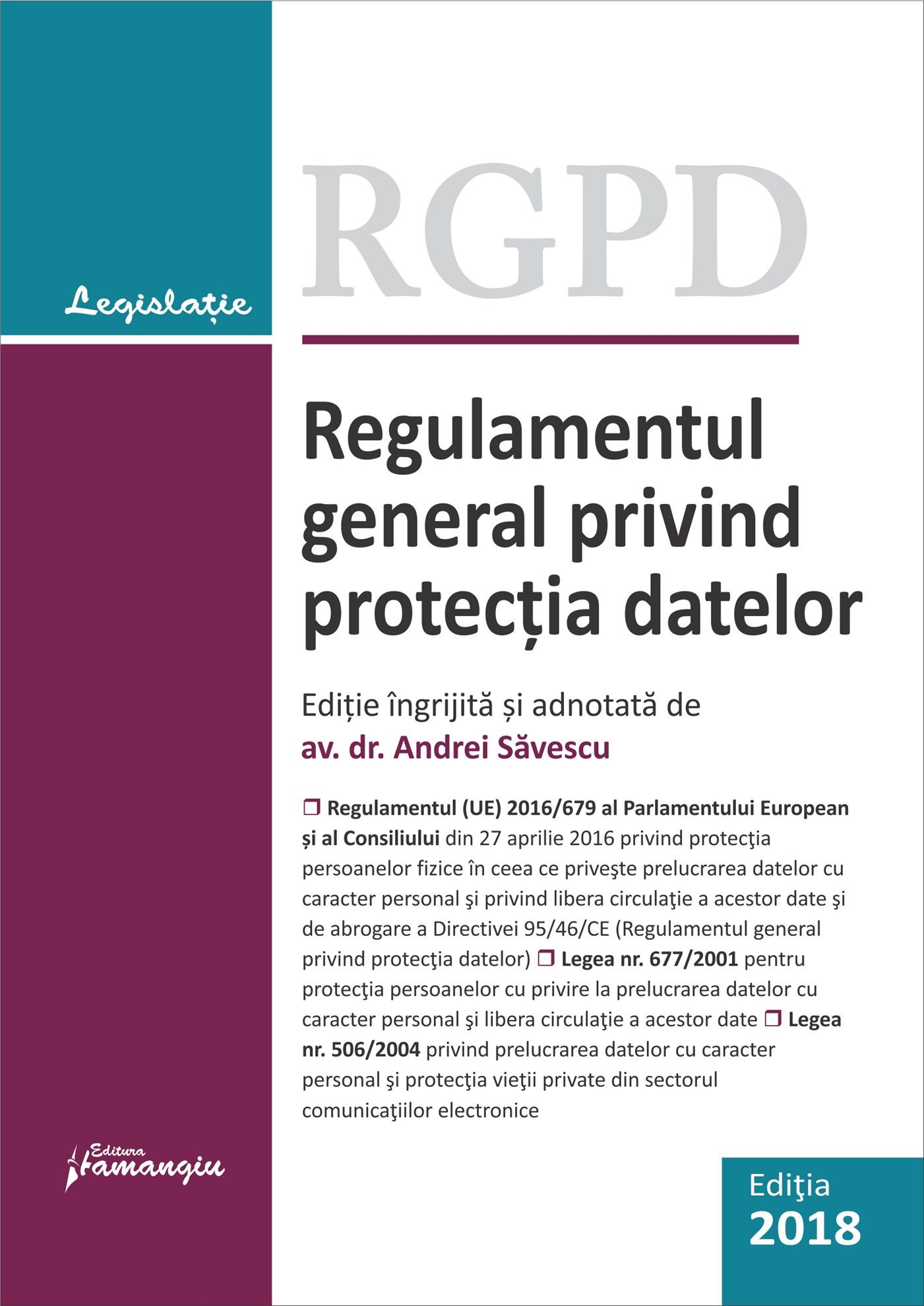 Regulamentul general privind protectia datelor