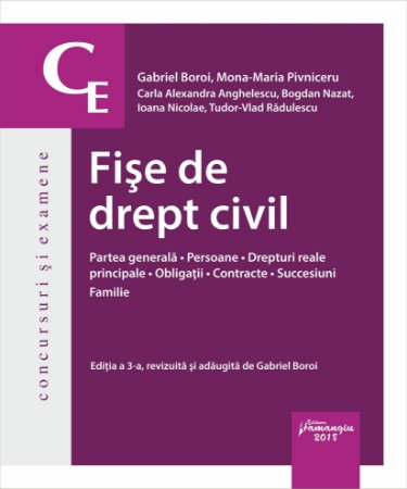 Fise de drept civil_ed a 3-a_Gabriel Boroi, Mona Maria Pivniceru