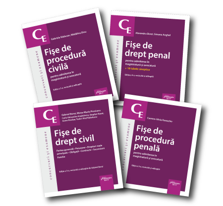 Pachet Fise pentru admiterea in magistratura si avocatura 2018