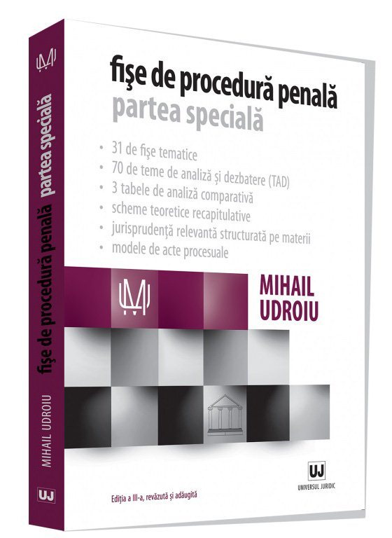 Fise de procedura penala. Partea speciala. Editia a 3-a - Udroiu