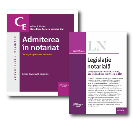 Pachet Admiterea in notariat 2018