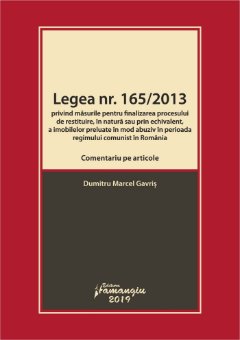 Legea nr. 165-2013. Comentariu pe articole_Gavris