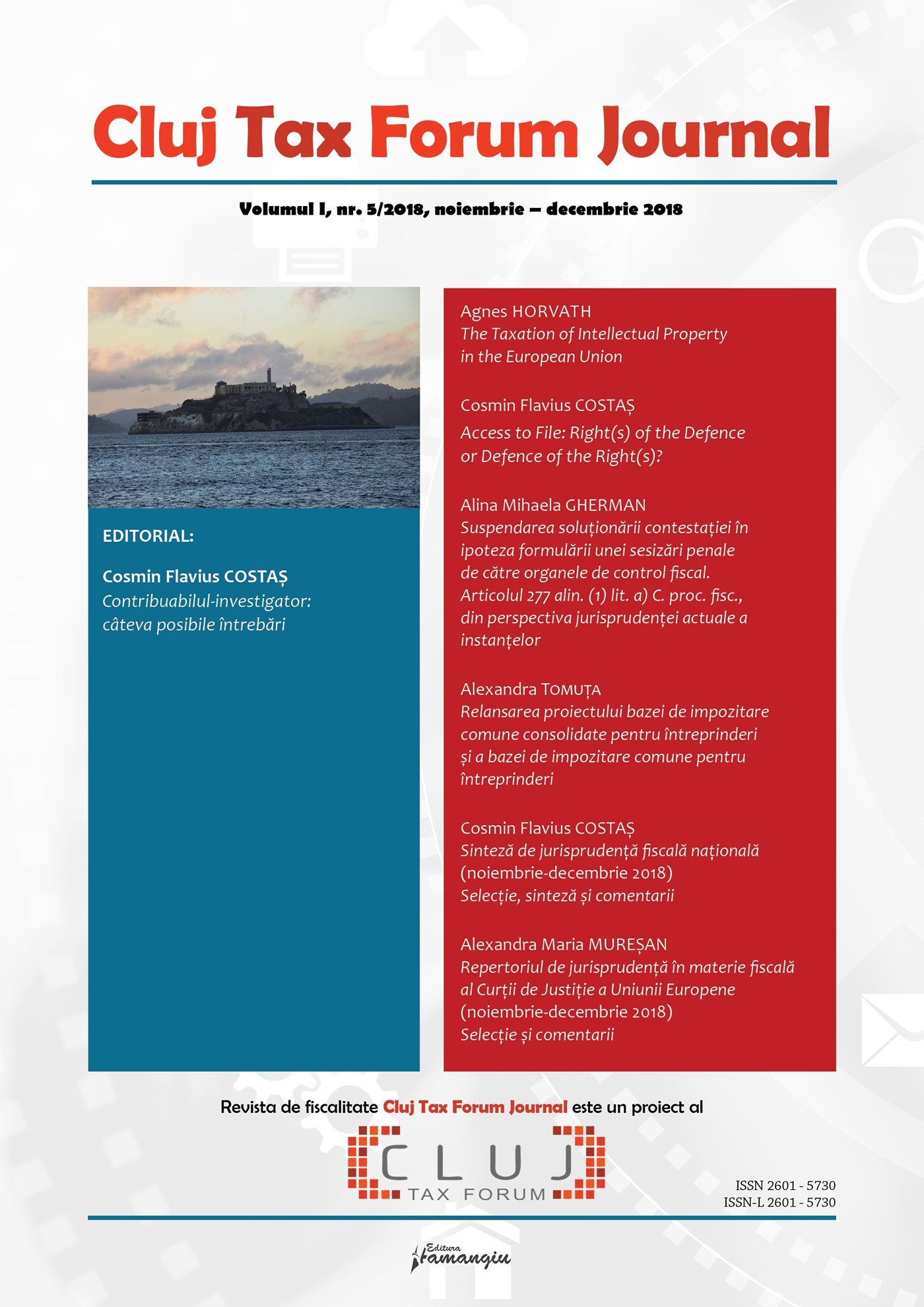 Cluj Tax Forum Journal 5-2018