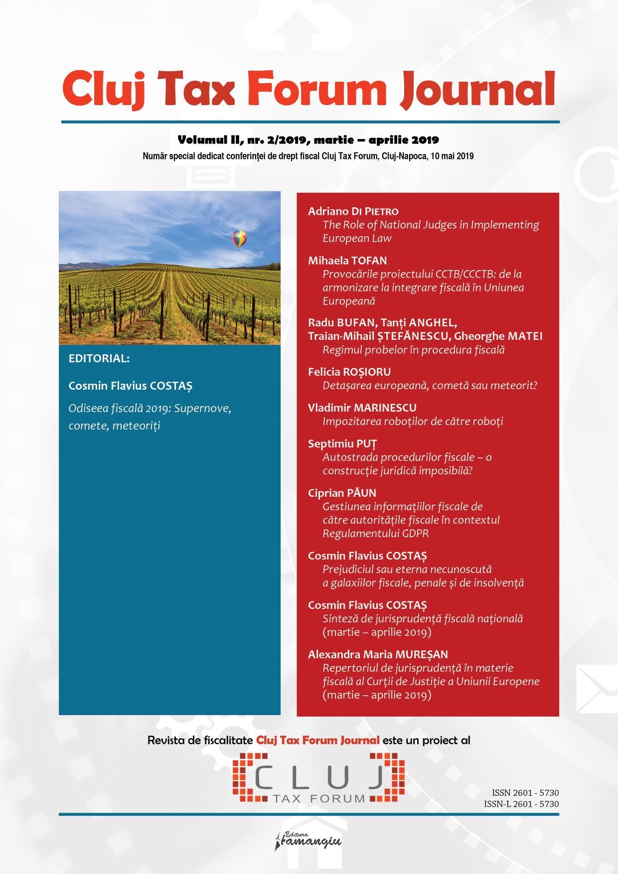 Cluj Tax Forum Journal 2/2019