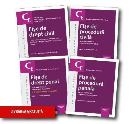Pachet Fise pentru admiterea in magistratura si avocatura 2019