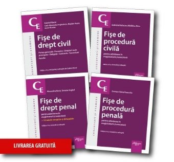 Pachet Fise pentru admiterea in magistratura si avocatura 2019