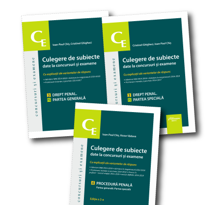 Pachet Culegere de subiecte - Drept penal. Drept procesual penal