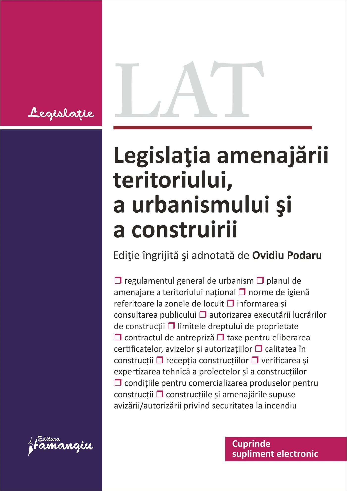 Imagine Legislatia amenajarii teritoriului, a urbanismului si a construirii