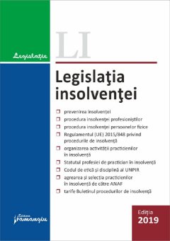Legislatia insolventei. Actualizat 17 septembrie 2019