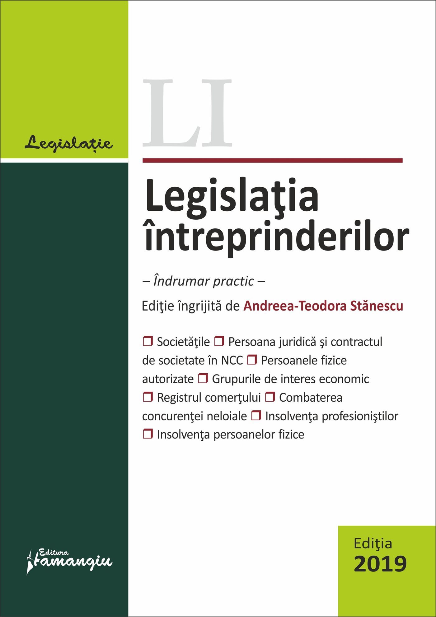 Legislatia intreprinderilor. Actualizata 19 septembrie 2019
