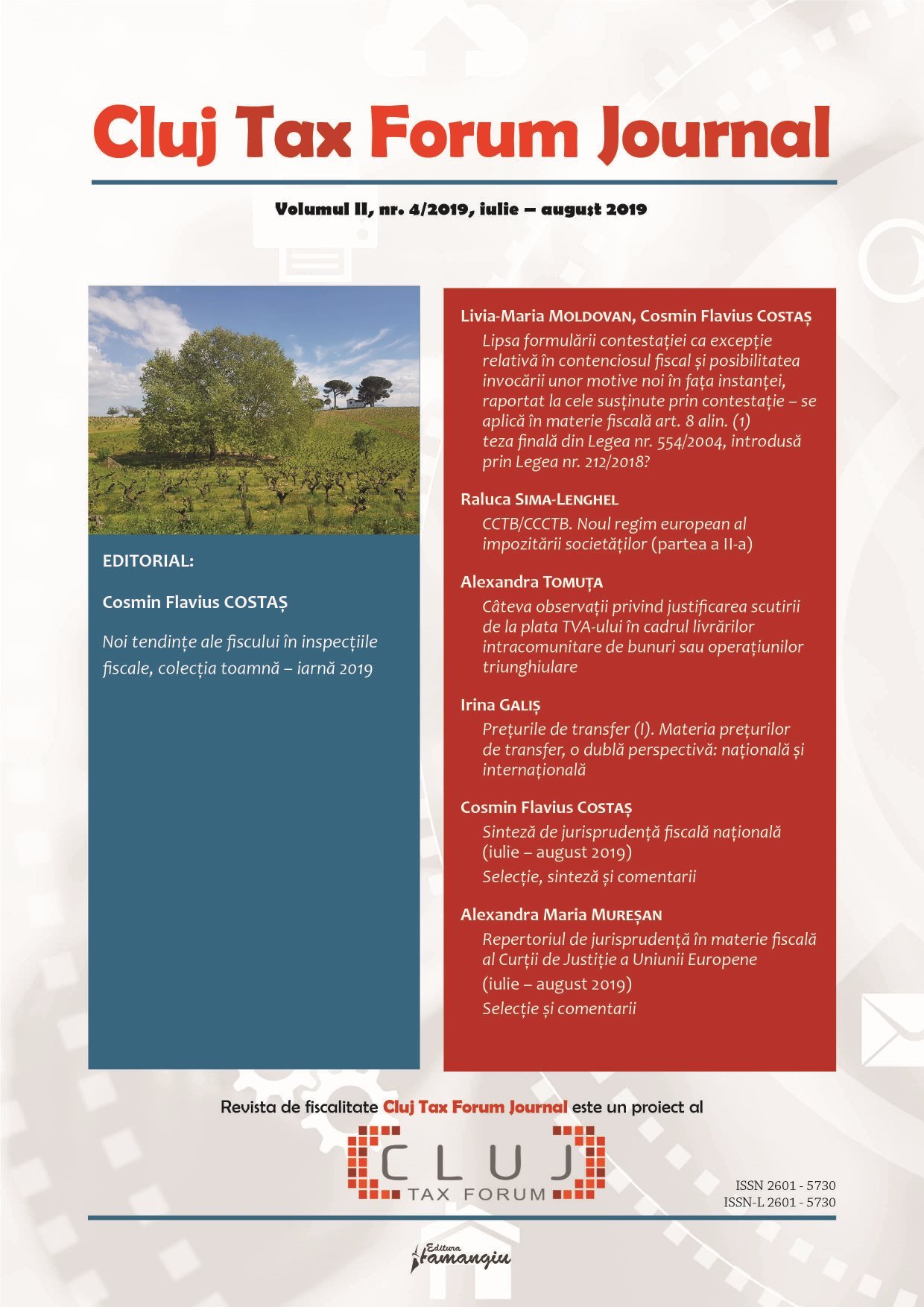 Cluj Tax Forum Journal 4_2019