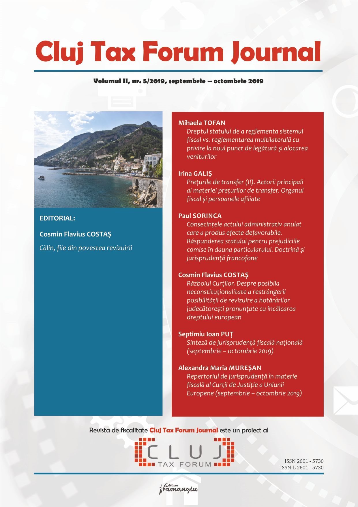 Cluj Tax Forum Journal 5/2019