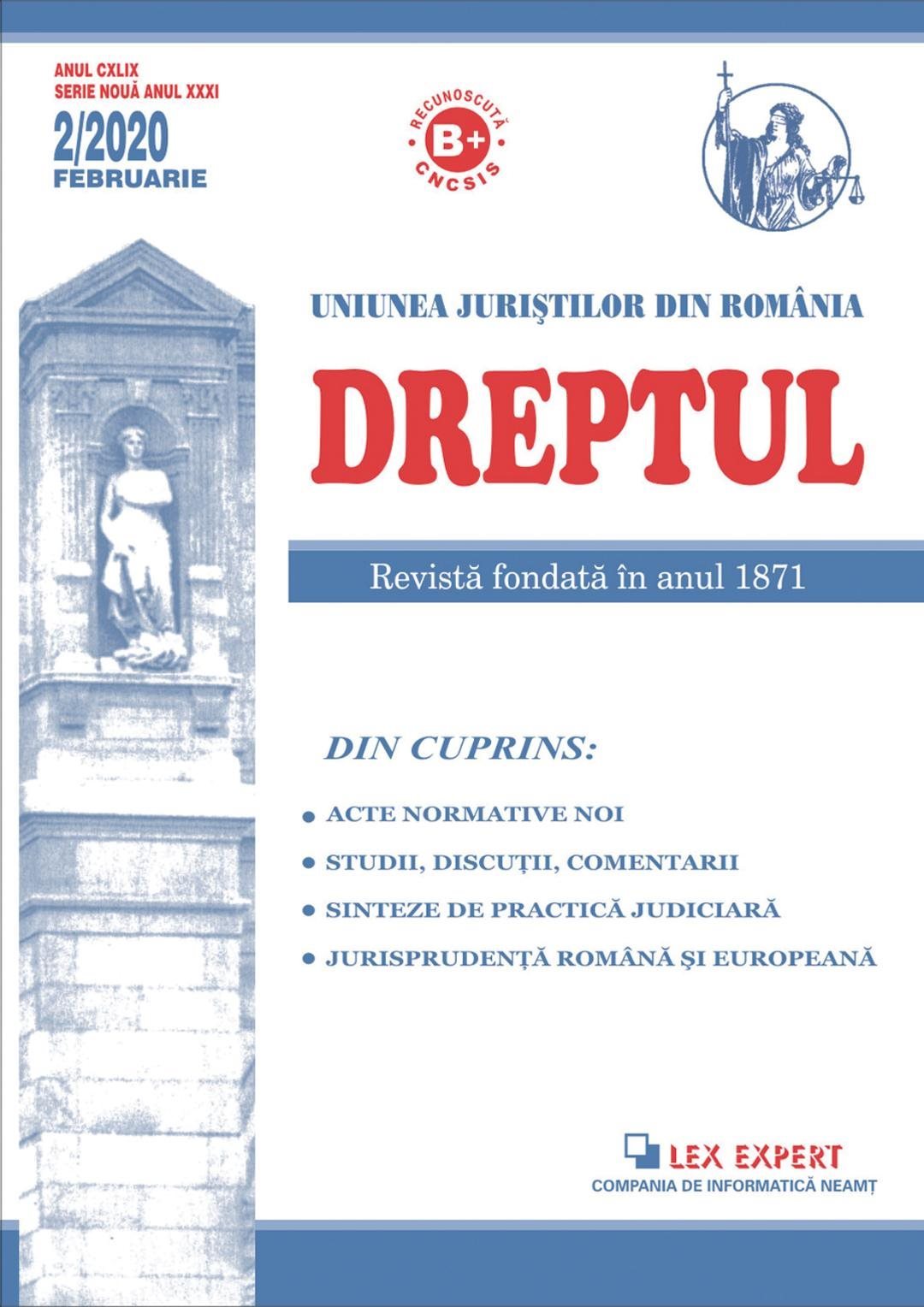 Revista Dreptul nr. 2_2020