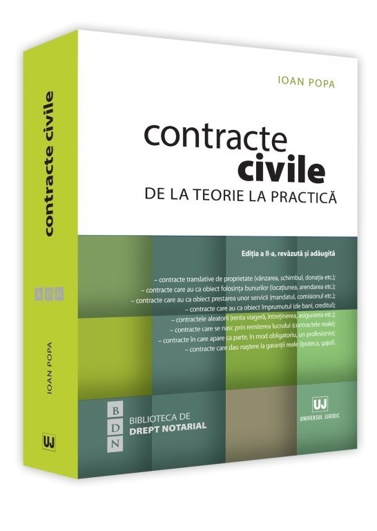 Contracte civile. Editia a 2-a - Popa