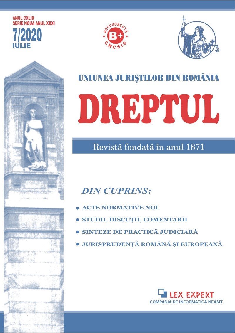 Revista Dreptul nr. 7/2020