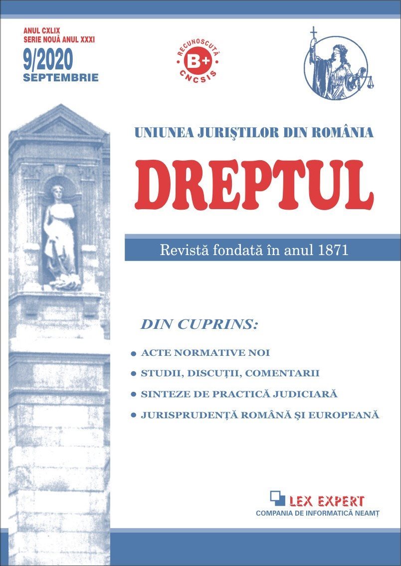 Revista Dreptul nr. 9-2020