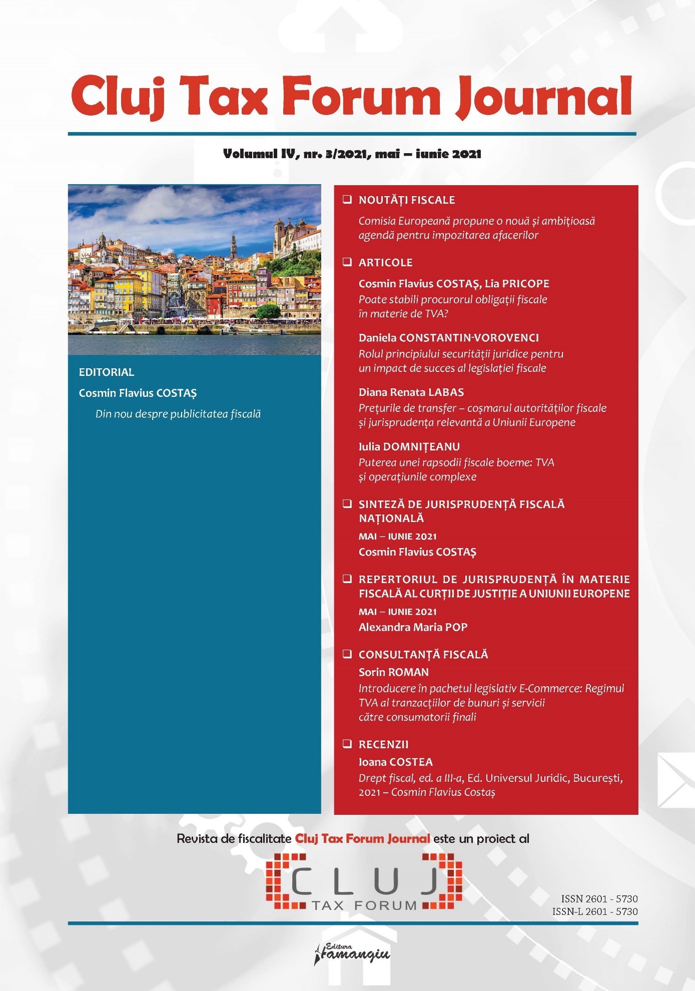 Cluj Tax Forum Journal 3/2021