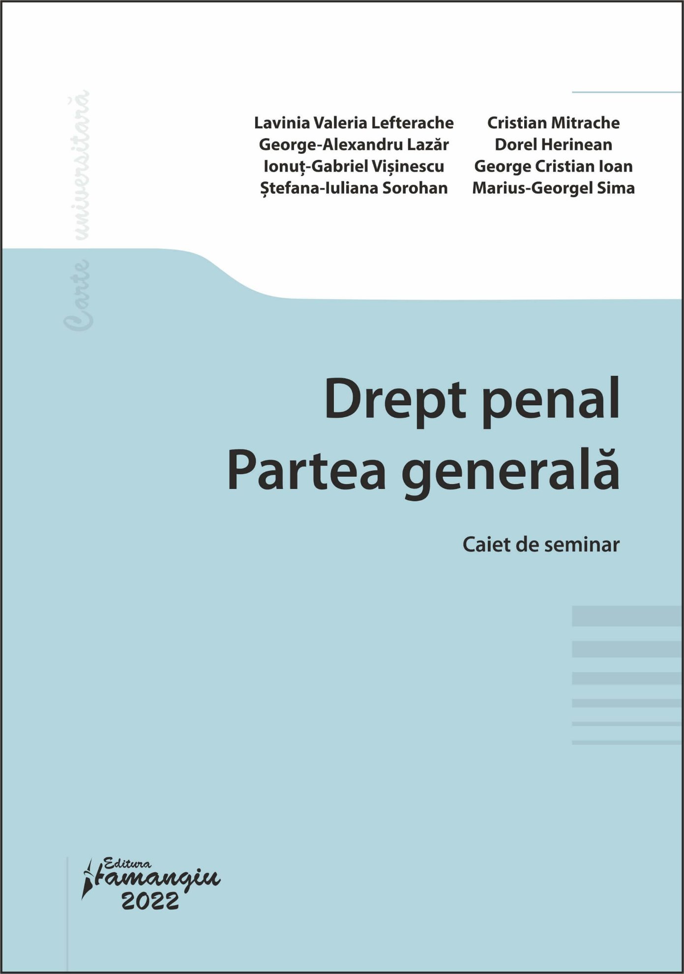 Drept penal. Partea generala. Caiet de seminar_Lefterache
