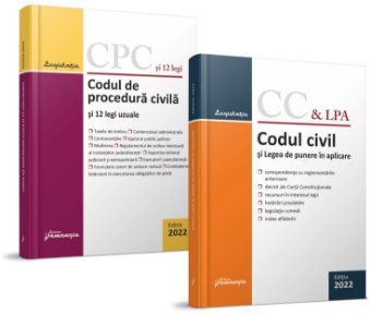 Pachet Codul civil si Codul procedura civila 2022