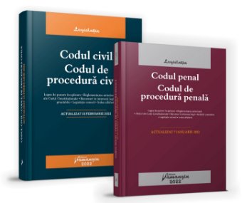 Pachet Codul civil. Codul de procedura civila. Codul penal. Codul de procedura penala 2022