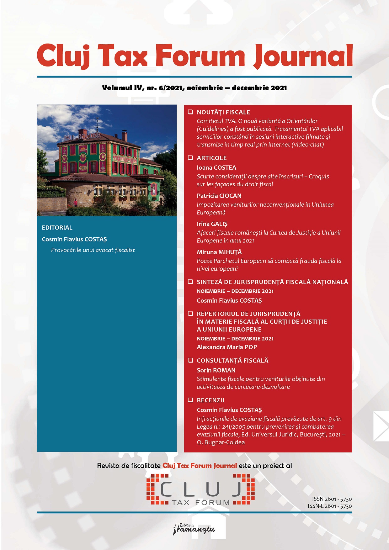 Cluj Tax Forum Journal nr. 6_2021