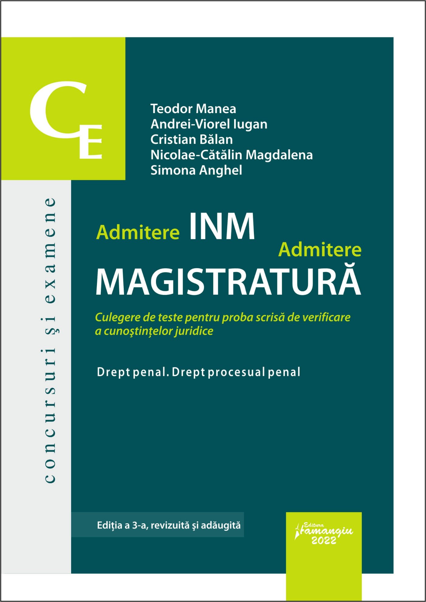 Admitere INM. Admitere magistratura. Drept penal. Drept procesual penal_2022