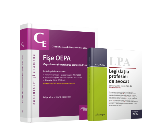 Pachet organizarea si exercitarea profesiei de avocat 2022