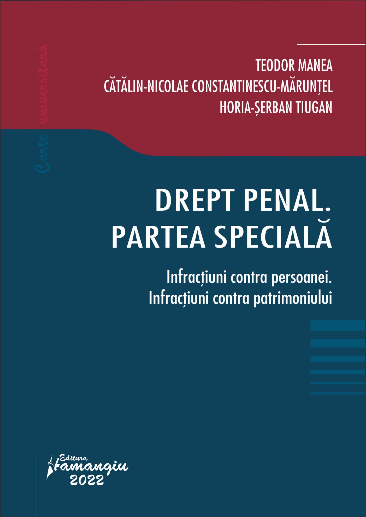 Drept penal. Pareta speciala- Teodor Manea