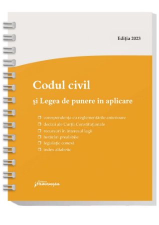 Codul civil Actualizat ianuarie 2023 - spiralat