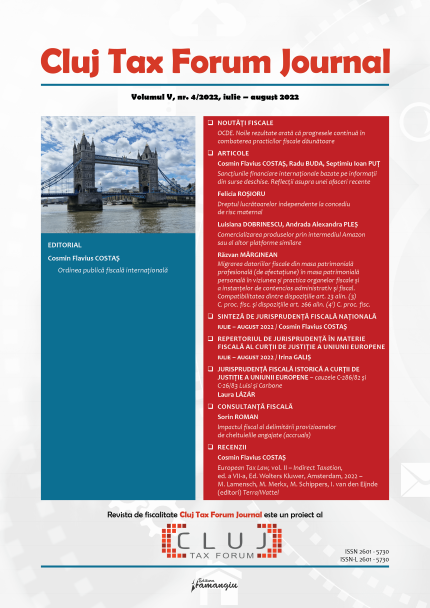 Cluj Tax Forum nr. 4_2022