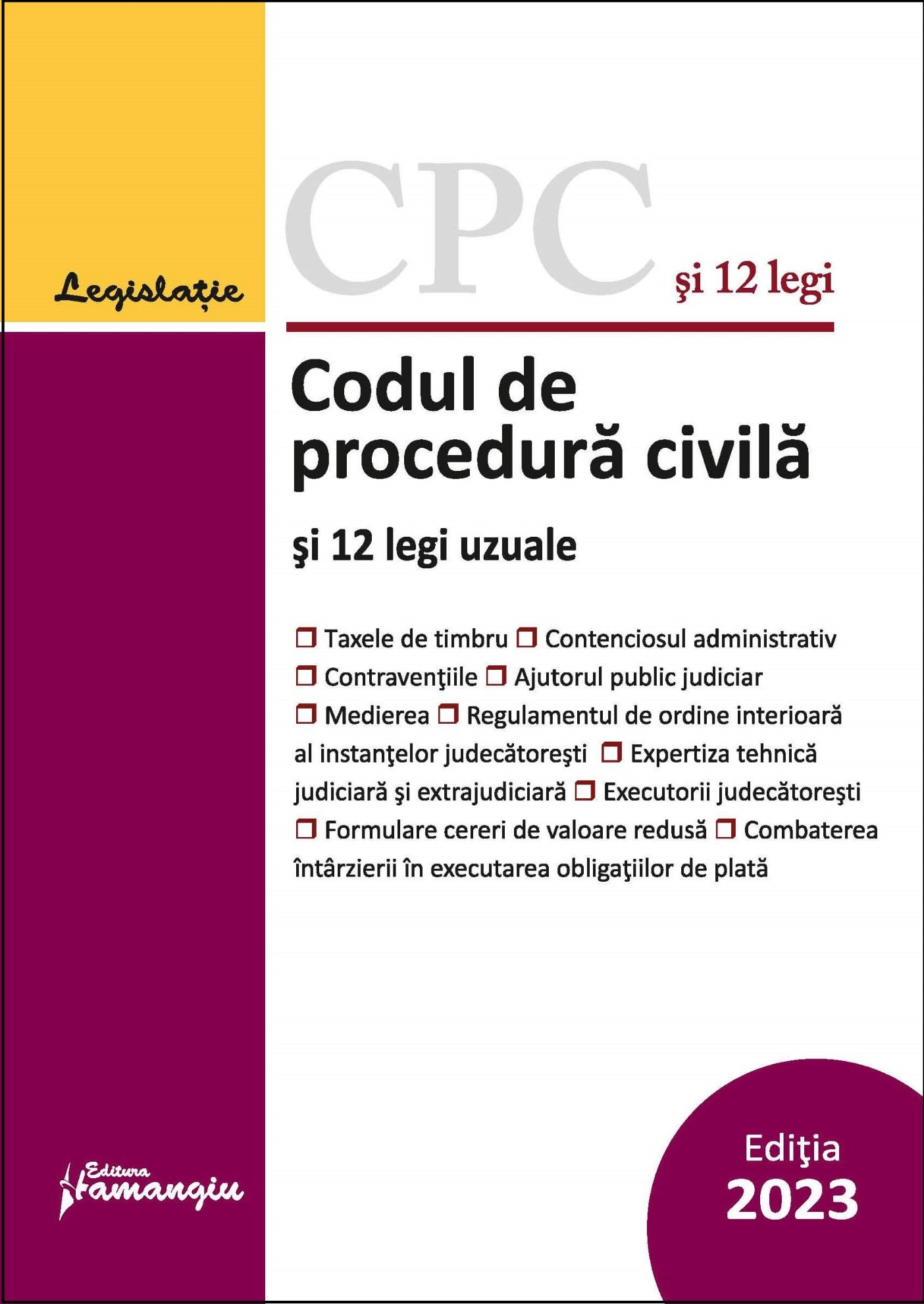 Codul de procedura civila - ianuarie 2023