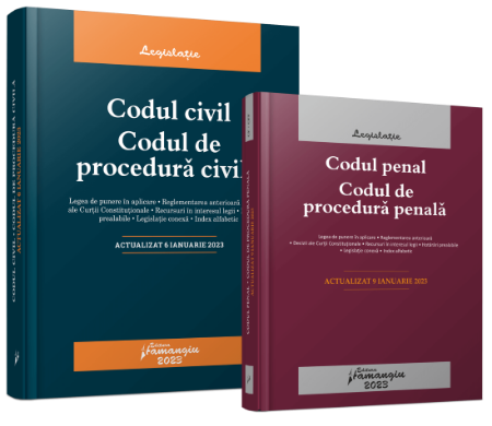 Codul civil. Codul de procedura civila. Codul penal. Codul de procedura penala ianuarie 2023