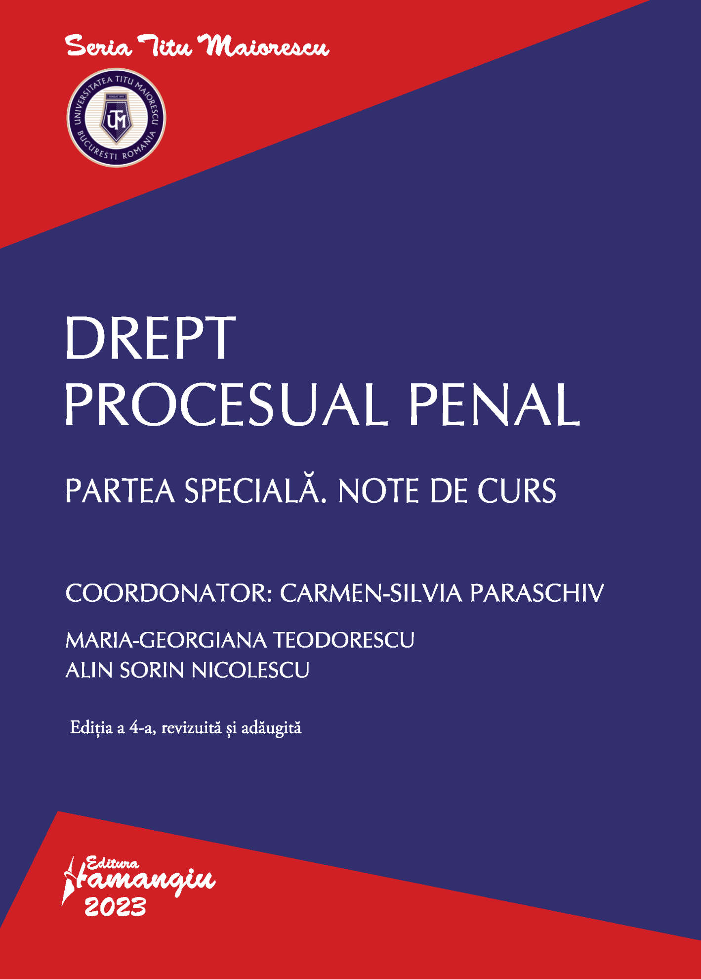 Drept Procesual Penal. Partea speciala. Note de curs_ed. 4_Paraschiv
