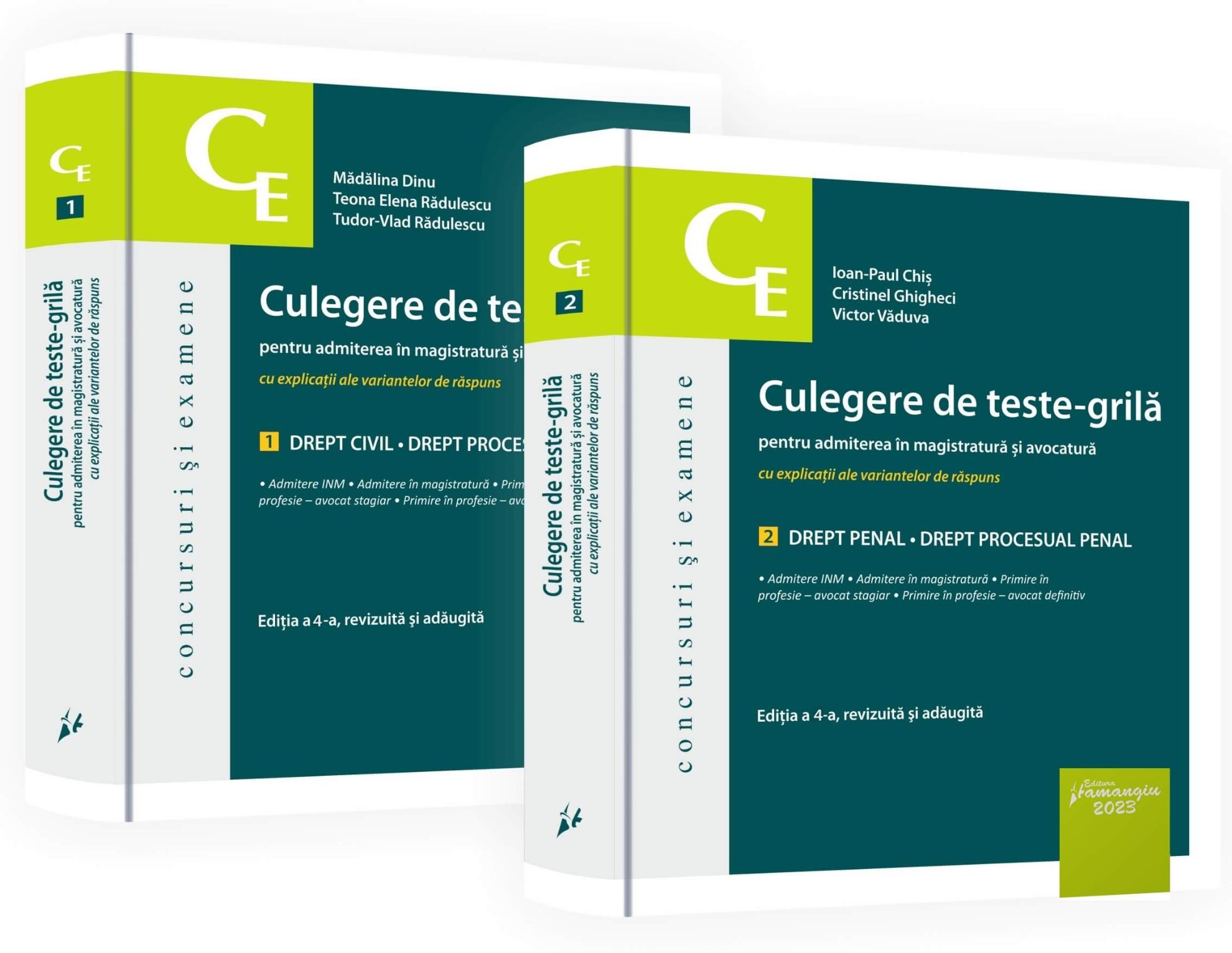 Culegere de teste-grila pentru admiterea in magistratura si avocatura 2023