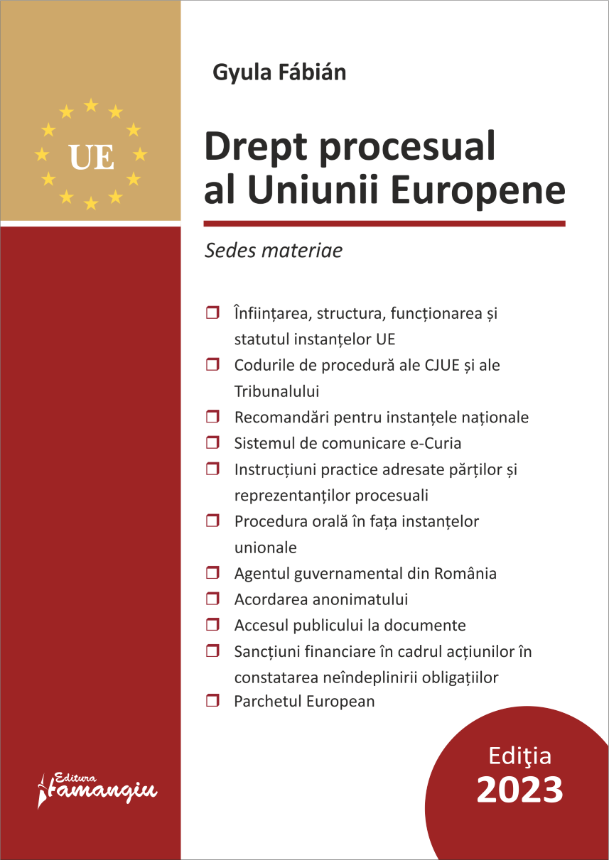 Drept procesual al  UE_ed. 3-Gyula Fabian