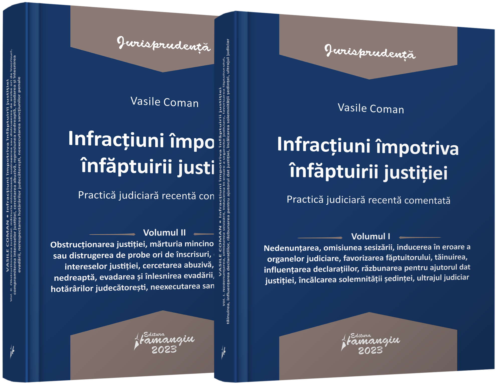 Pachet Infractiuni contra infaptuirii justitiei - Vasile Coman