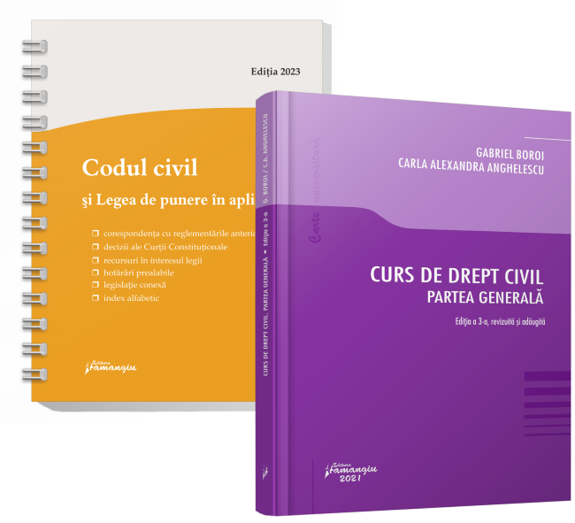 Pachet Curs de drept civil. Partea generala - Gabrile Boroi, Carla Alexandra Anghelescu