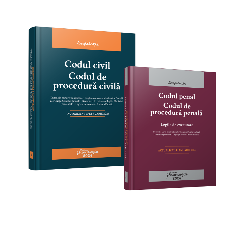 Pachet Codul civil. Codul de procedura civila. Codul penal. Codul de procedura penala - februarie 2024 - ***