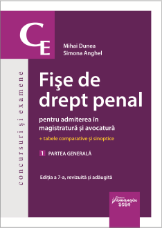 Fise de drept penal Vol I Simona Anghel, Mihai Dunea