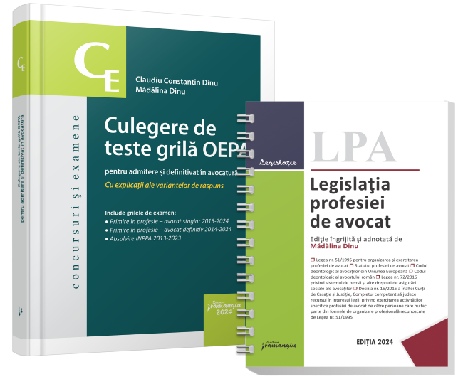 Pachet organizarea si exercitarea profesiei de avocat- Madalina Dinu, Claudiu Constantin Dinu