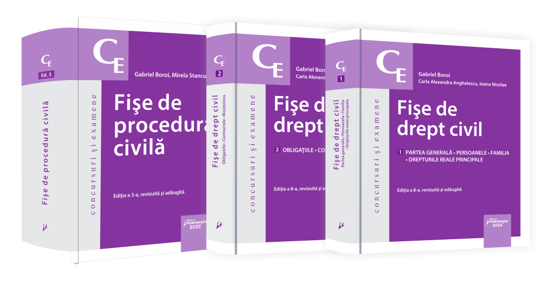 Pachet Fise drept civil si procedura civila- Gabriel Boroi, Mirela Stancu, Carla Alexandra Anghelescu, Ioana Nicolae