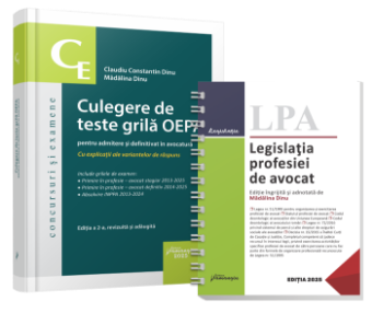 Pachet organizarea si exercitarea profesiei de avocat- Claudiu Constantin Dinu, Madalina Dinu