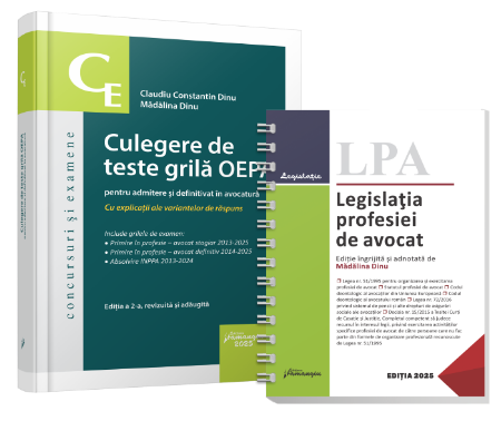 Pachet organizarea si exercitarea profesiei de avocat- Claudiu Constantin Dinu, Madalina Dinu