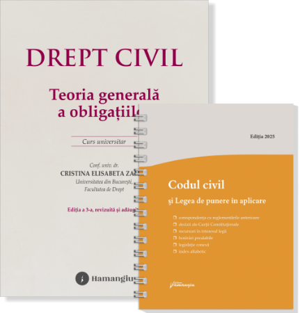 Pachet Drept civil. Teoria generala a obligatiilor- Cristina Elisabeta Zamsa, ***