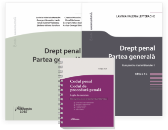 Pachet Drept penal. Partea generala. Curs pentru studentii anului II- Ionut-Gabriel Visinescu, Stefana-Iuliana Sorohan, George-Alexandru Lazar, Marius-Georgel Sima, Constantin Mitrache, Lavinia Valeria Lefterache, Dorel Herinean, George Cristian Ioan