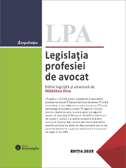 Imagine Legislatia profesiei de avocat. Actualizata 1 noiembrie 2025 - spiralata