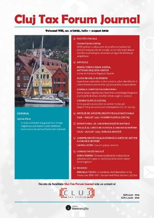 Imagine Cluj Tax Forum Journal 4/2025