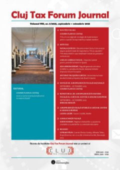 Cluj Tax Forum Journal 5/2025