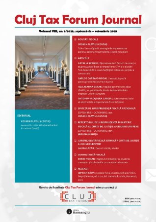 Cluj Tax Forum Journal 5/2025
